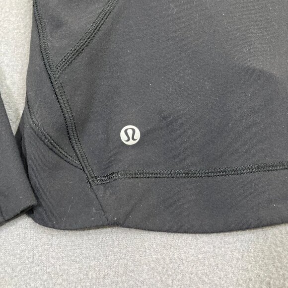 Lululemon Precision Jacket Women's Size 4 Black Asymmetrical Zipper Pockets - Picture 4 of 8